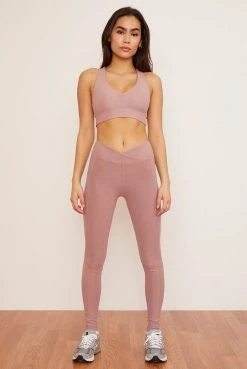 Wolven Recycled Racerback Bra - Salt