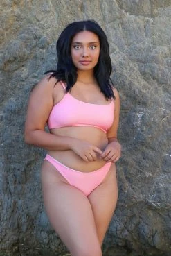 Wolven Swim Reversible French Cut Recycled Bikini Bottom - Riviera