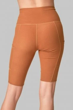 Wolven Best Sellers Recycled Bike Short With Pockets - Turmeric 28 Wolven Best Sellers Recycled Bike Short With Pockets - Turmeric