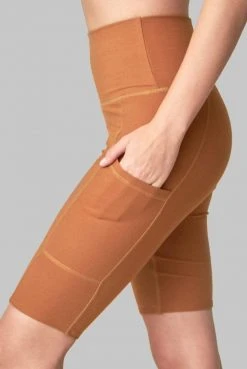 Wolven Best Sellers Recycled Bike Short With Pockets - Turmeric 27 Wolven Best Sellers Recycled Bike Short With Pockets - Turmeric