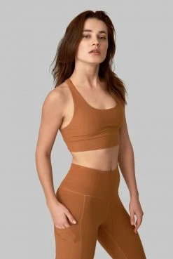 Wolven Best Sellers Recycled Yoga Top - Turmeric