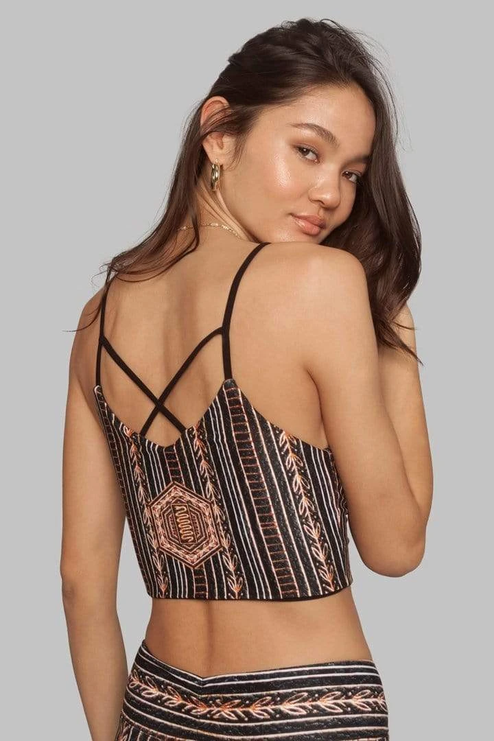 Wolven Crisscross Four-Way Recycled Top - Zephyr 10 Wolven Crisscross Four-Way Recycled Top - Zephyr