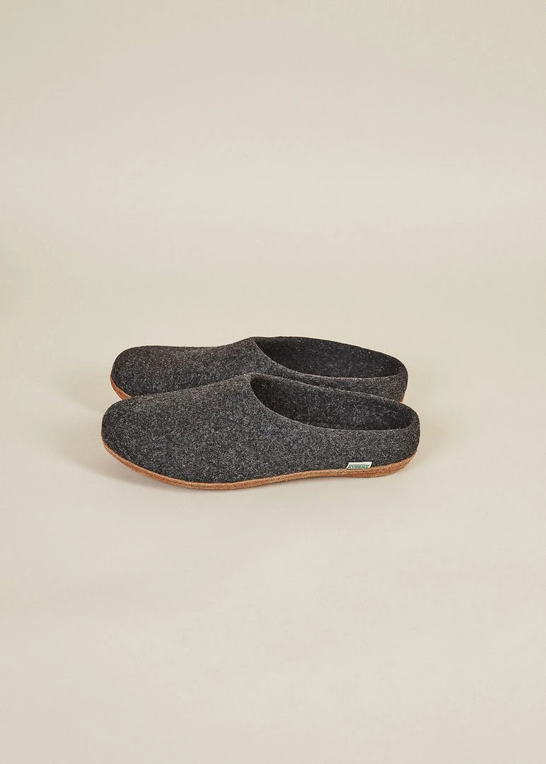 Kyrgies Best Sellers Women's Molded Sole Low Back Wool Slippers - Charcoal 3 Kyrgies Best Sellers Women's Molded Sole Low Back Wool Slippers - Charcoal