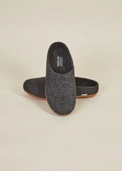 Kyrgies Best Sellers Women's Molded Sole Low Back Wool Slippers - Charcoal 14 Kyrgies Best Sellers Women's Molded Sole Low Back Wool Slippers - Charcoal