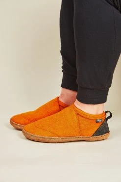 Kyrgies Women's Wool Tengries Slippers - Orange