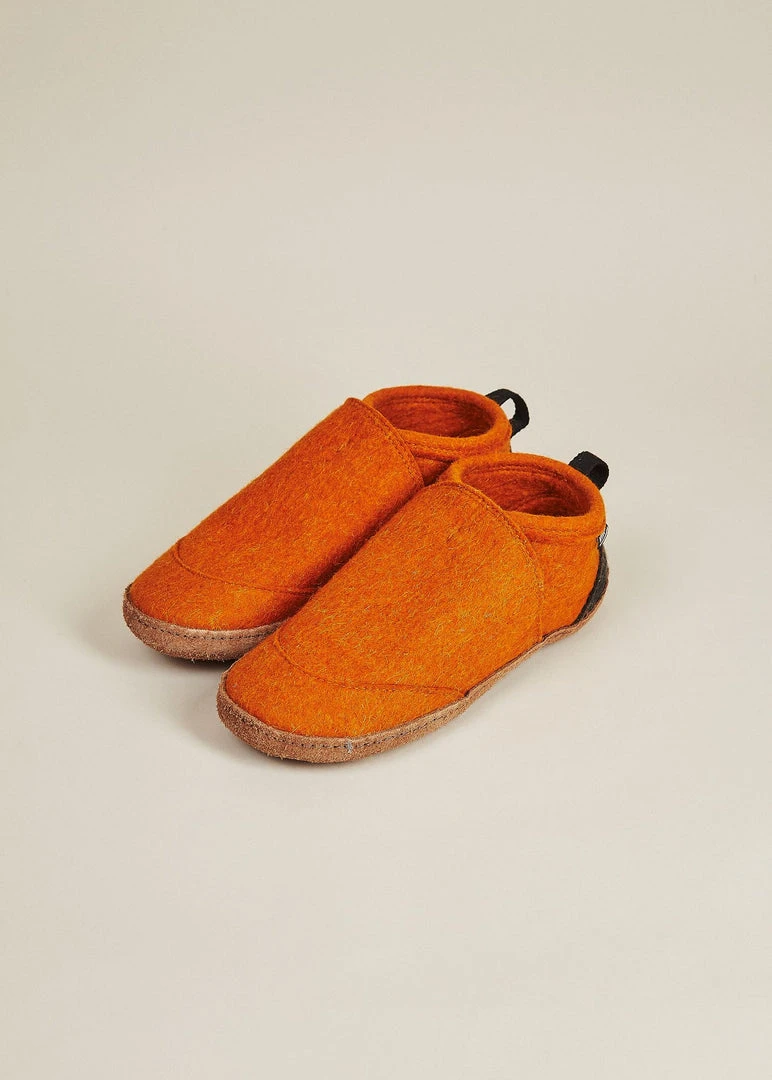 Kyrgies Women's Wool Tengries Slippers - Orange 5 Kyrgies Women's Wool Tengries Slippers - Orange