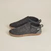 Kyrgies Women's Wool Tengries Slippers - Charcoal