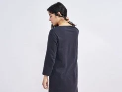 Coyuchi Pajamas + Loungewear Solstice Nightgown - Deep Graphite