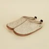 Kyrgies Women's Wool Slipper Slides - Oatmeal