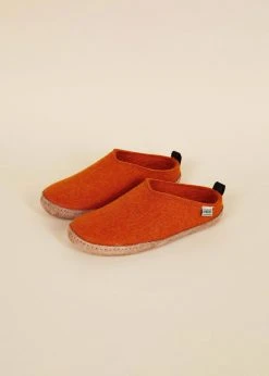 Kyrgies Best Sellers Women's Wool Slipper Slides - Orange