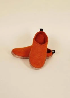 Kyrgies Best Sellers Women's Wool Slipper Slides - Orange