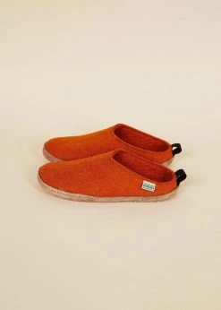 Kyrgies Best Sellers Women's Wool Slipper Slides - Orange