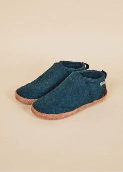 Kyrgies Best Sellers Women's Wool Tengries Slippers - Navy