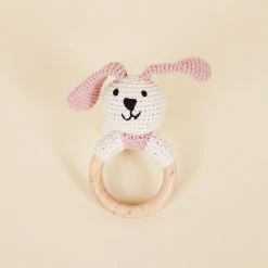 Pebble Wooden Teething Ring Bunny Best Sellers