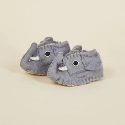 Silk Road Bazaar Wool Baby Booties - Elephant Best Sellers