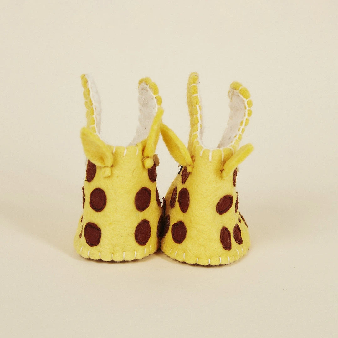 Silk Road Bazaar Kids' + Baby Wool Baby Booties - Giraffe 6 Silk Road Bazaar Kids' + Baby Wool Baby Booties - Giraffe