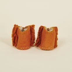 Silk Road Bazaar Wool Baby Booties - Lion Kids' + Baby