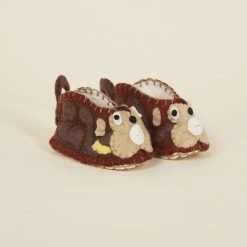 Silk Road Bazaar Kids' + Baby Wool Baby Booties - Monkey