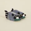 Silk Road Bazaar Kids' + Baby Wool Baby Booties - Raccoon