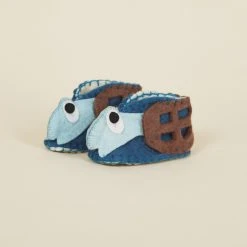 Silk Road Bazaar Wool Baby Booties - Turtle Kids' + Baby