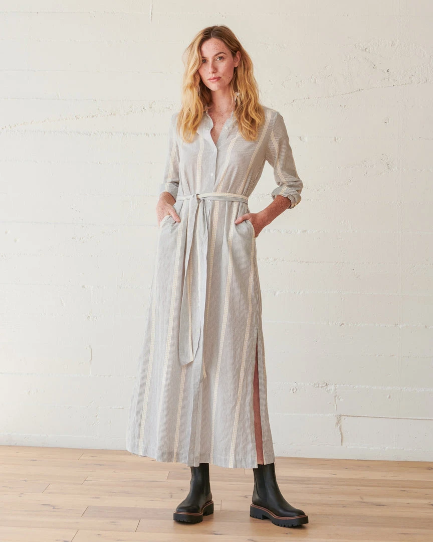 WVN Striped Shirt Maxi Dress 9 WVN Striped Shirt Maxi Dress