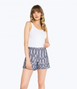 Passion Lilie Clothing XO Gray Ikat Shorts