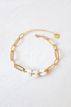 Hathorway Jewelry Xuan Horn Link Ankle Bracelet