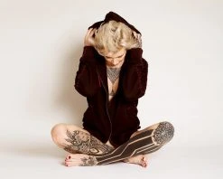 ONE432 Zalzala Upcycled Unisex Zip Hoodie Clothing