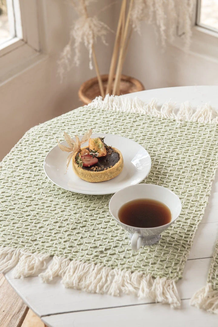 Zuahaza Kitchen + Dining Diamond Feijoa Placemat 4 Zuahaza Kitchen + Dining Diamond Feijoa Placemat