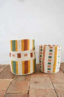 Zuahaza Handcrafted Omaira Large Floor Basket